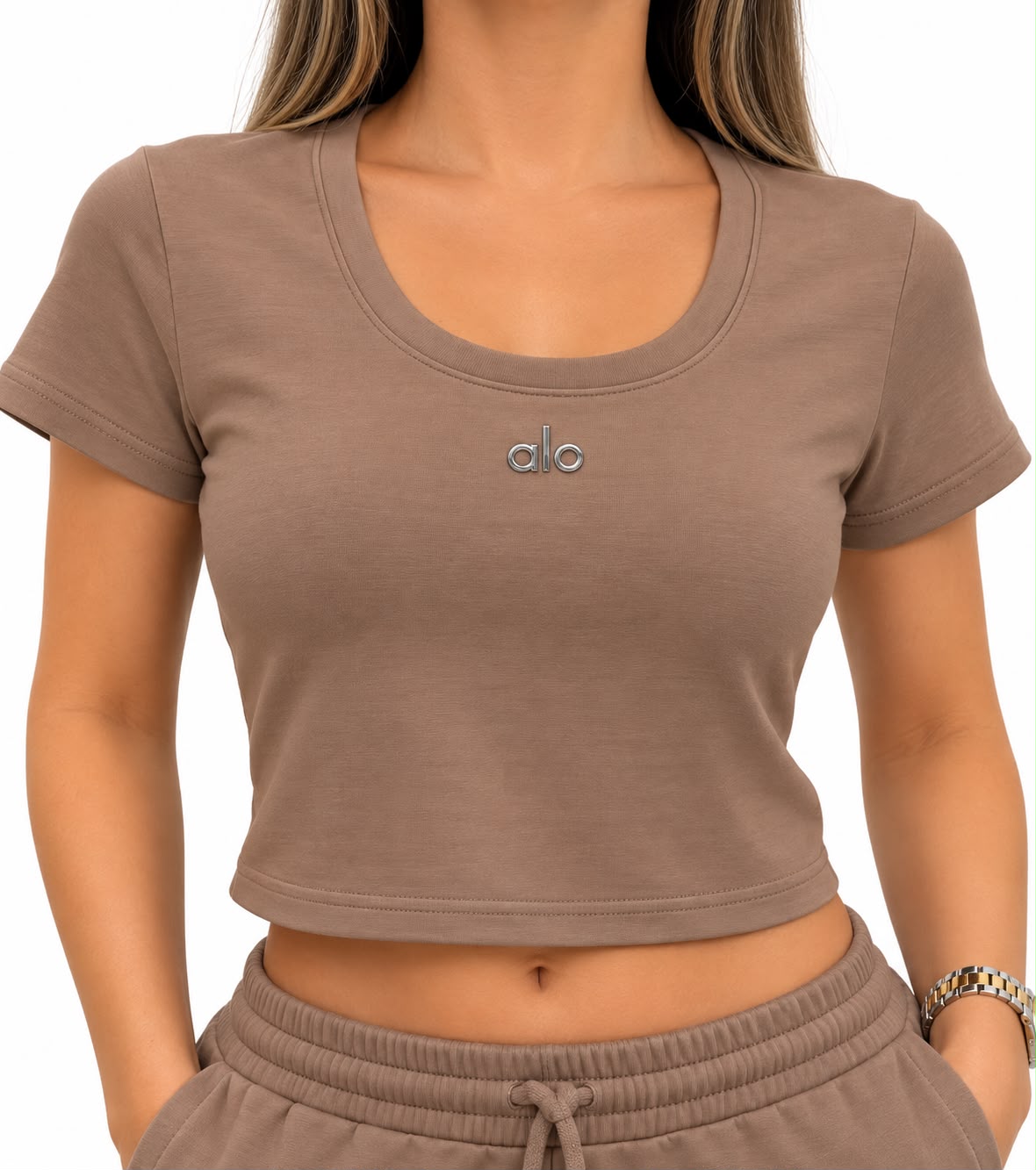 CROP TOP ALO TURCO-