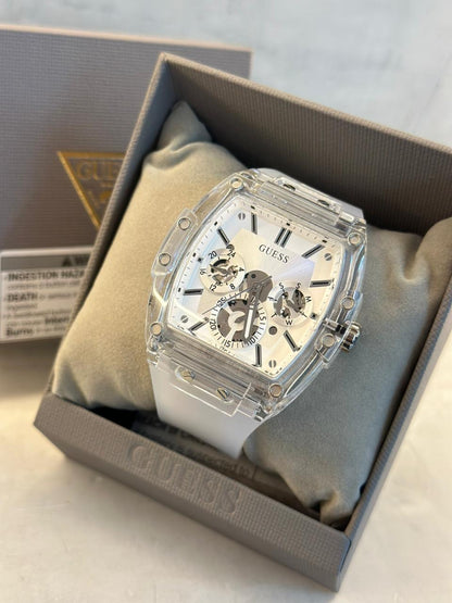 RELOJ GUESS PHOENIX TRANSPARENTE ORIGINAL