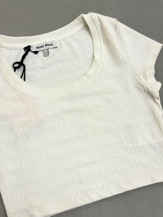CROP TOP MIU MIU TURCO*