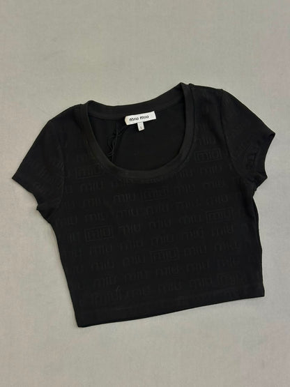 CROP TOP MIU MIU TURCO*