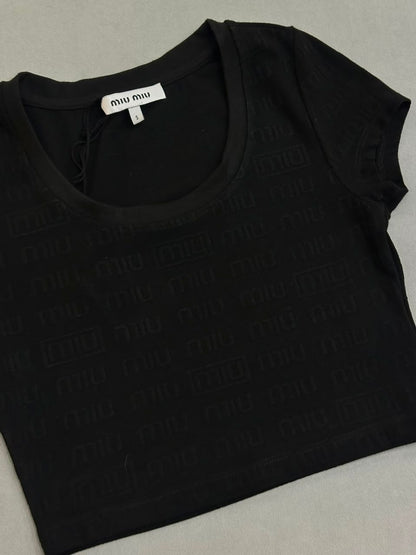 CROP TOP MIU MIU TURCO*